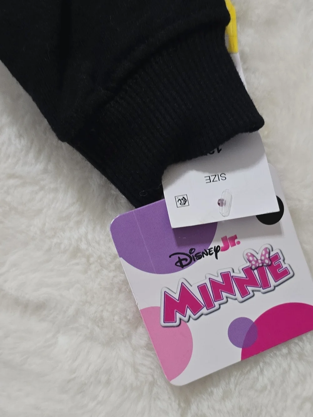 Disney Black Minnie Mummy Halloween Sweatshirt with Orange Trim